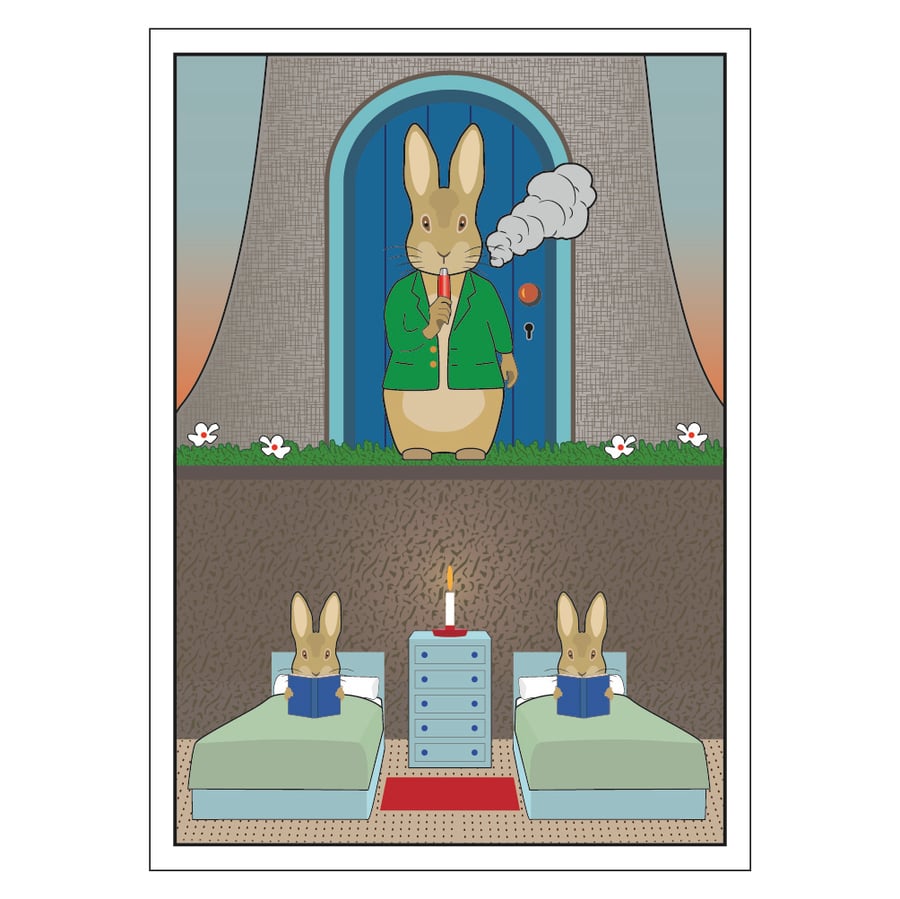 Image of Rabbit Postcard