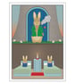 Rabbit Postcard