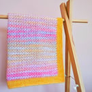 Summer Weight Cotton Blend Ombre Car Seat Blanket