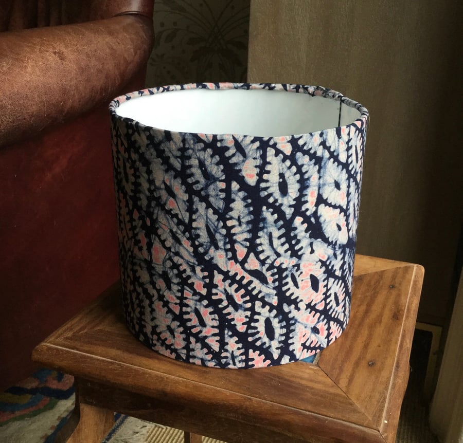 Tanzanian batik lampshade