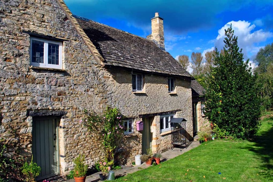 Burford Cottage Cotswolds West Oxfordshire Photograph Print