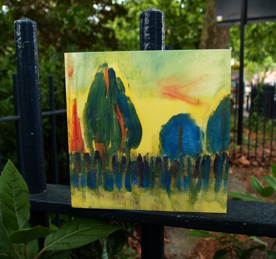 View of Victoria Park greetings card