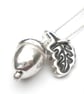 Silver Acorn Necklace - Image 1