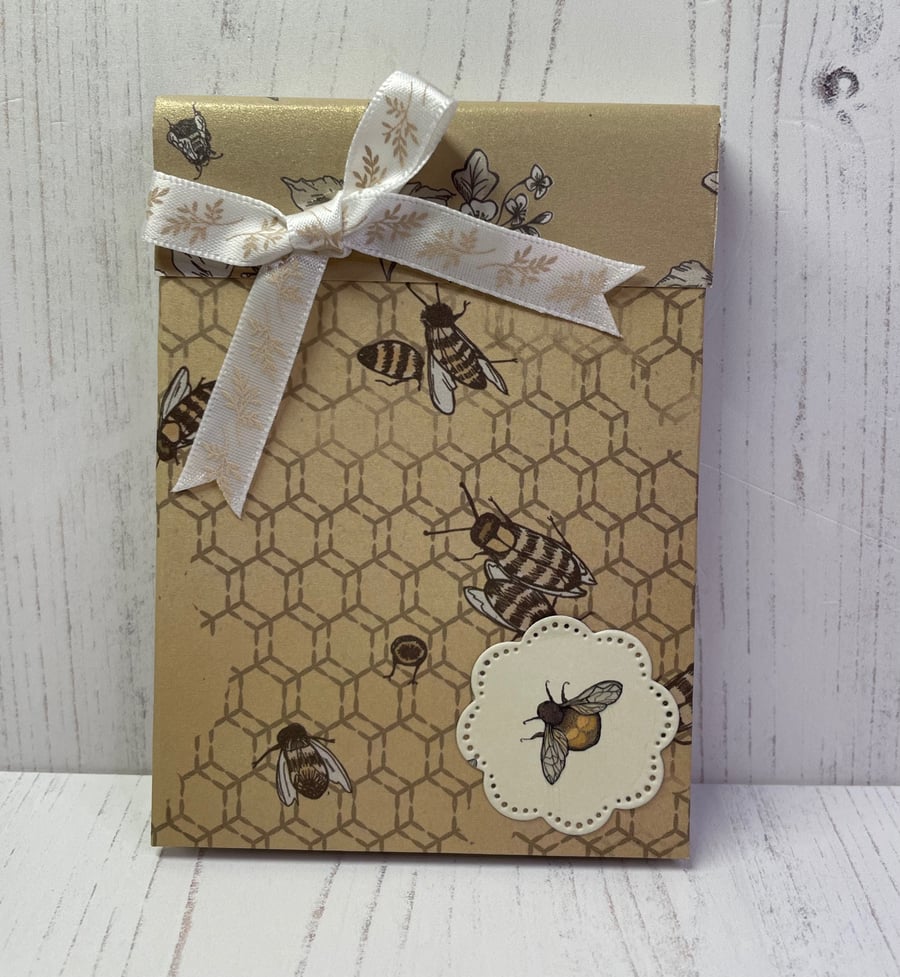 Honeycomb and Bee notebook A7 PB3