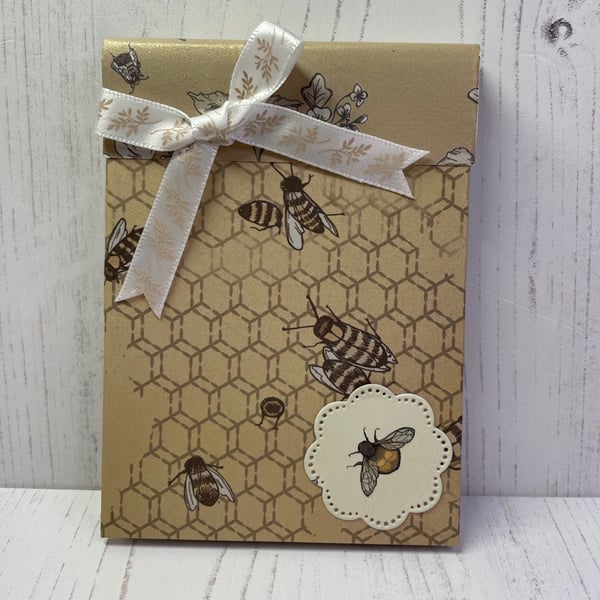 Honeycomb and Bee notebook A7 PB3