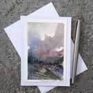 Before The Rain. Blank Card. Original Painting