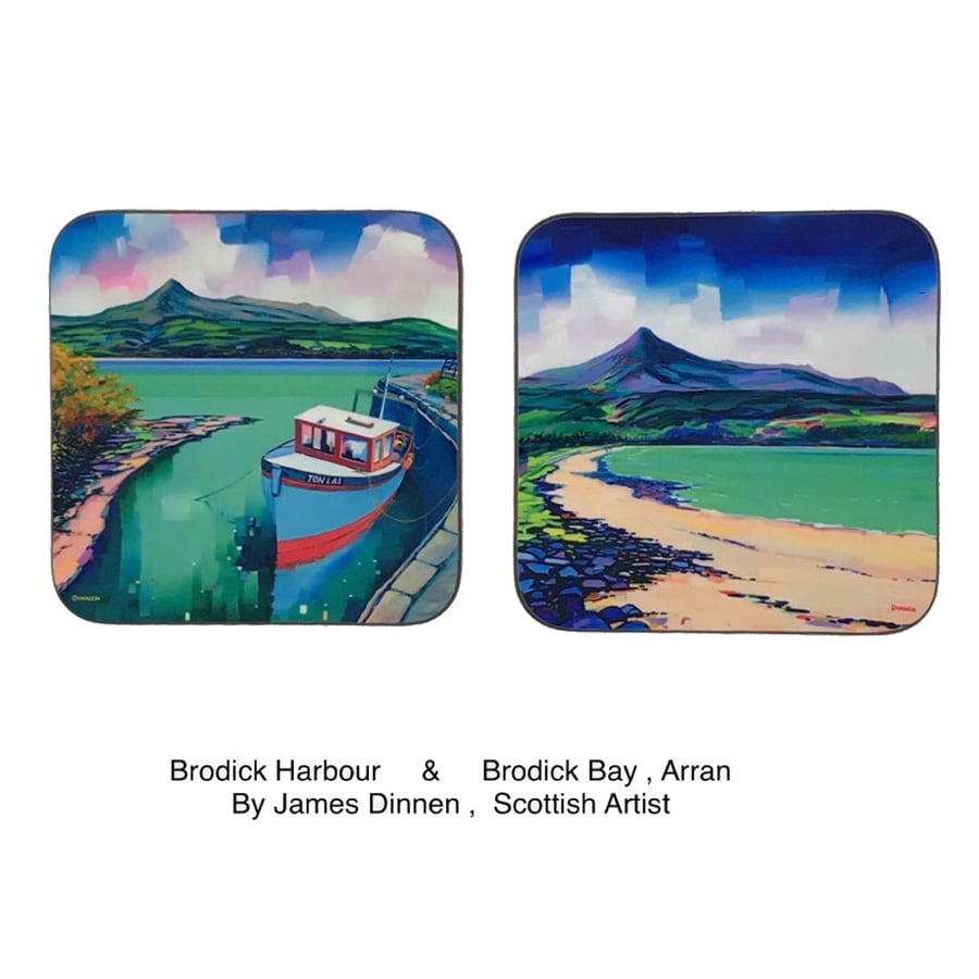 Four Piece Coaster  Set.  Arran 