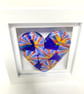 Abstract fused glass heart picture - Image 2