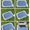 Personalised Flat Grave Marker Engraved  Memorial Plaque Grass Grave stone Marke