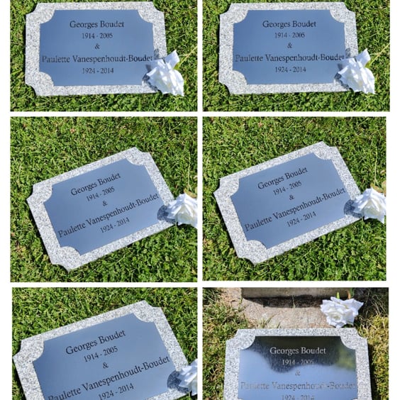 Personalised Flat Grave Marker Engraved  Memorial Plaque Grass Grave stone Marke