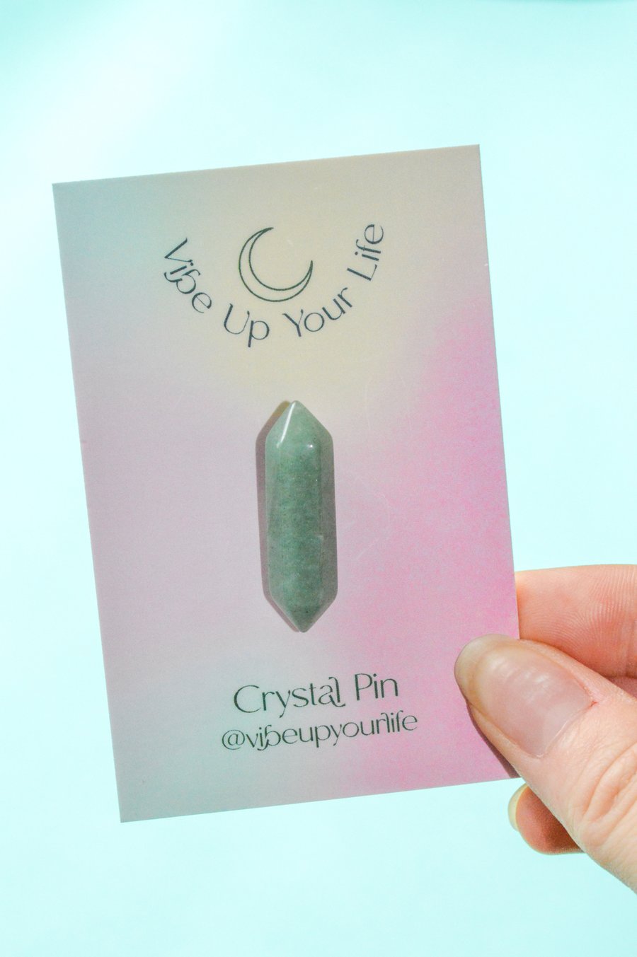 Green Aventurine Crystal Pin, Raw Crystal Accessories, Pin Badge, Raw Aventurine