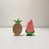 Watermelon and pineapple candle duo