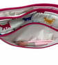 Cosmetics bag with cat print and 2 pockets, makeup pouch, water resistant case,  - Image 7