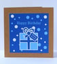 'Colourful Card' Men's Birthday Present Card with Spots