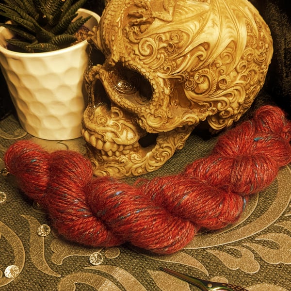 Feuerzangenbowle handspun yarn 100 yards