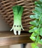 Spun Cotton Miniature Leek Doll - Image 1