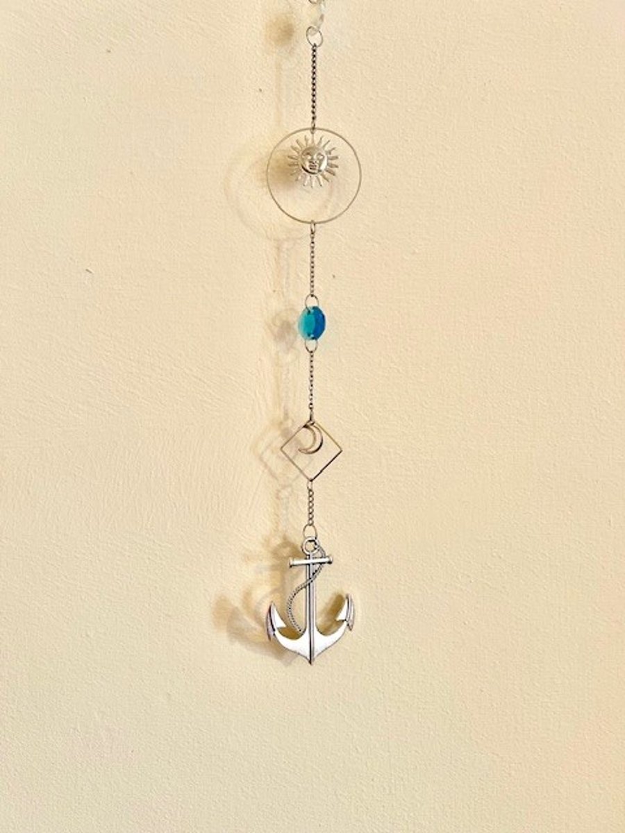 Beach-themed Anchor Sun Catcher 