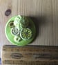 Dorset Button Medley Brooch, Lemon Yellow, M4 - Image 2