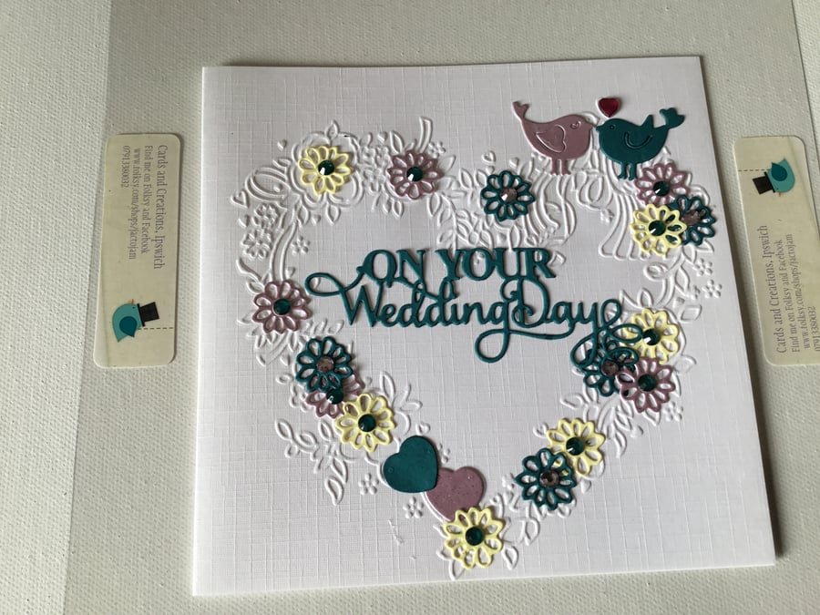 Wedding Day card. Wedding card. Wedding day. Card for wedding. Ref 041