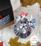 Cat in the Hat vase and Origami Flowers - Image 7