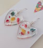 Heart Shaped Resin Earrings - Image 2