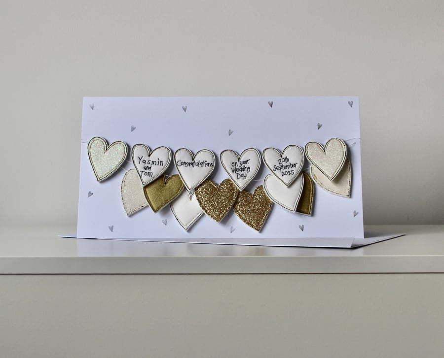  Special Order for Penny - 'Congratulations on your Wedding Day' - Handmade Card