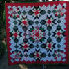 Handmade Christmas Patchwork Quilt by Diane Davis 64.5" square 164cm 