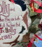 Christmas Wreath Decoration Home Display. Holly and the Ivy in Tweeds & Cotton. - Image 5