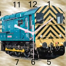 diesel 08 Shunter, wall hanging clock , british rail,diesel Shunter, clock