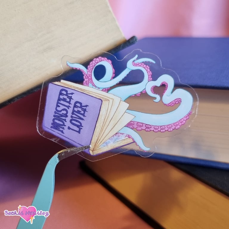 Monster Lover - Die Cut Clear Stickers - Illustrated Stickers