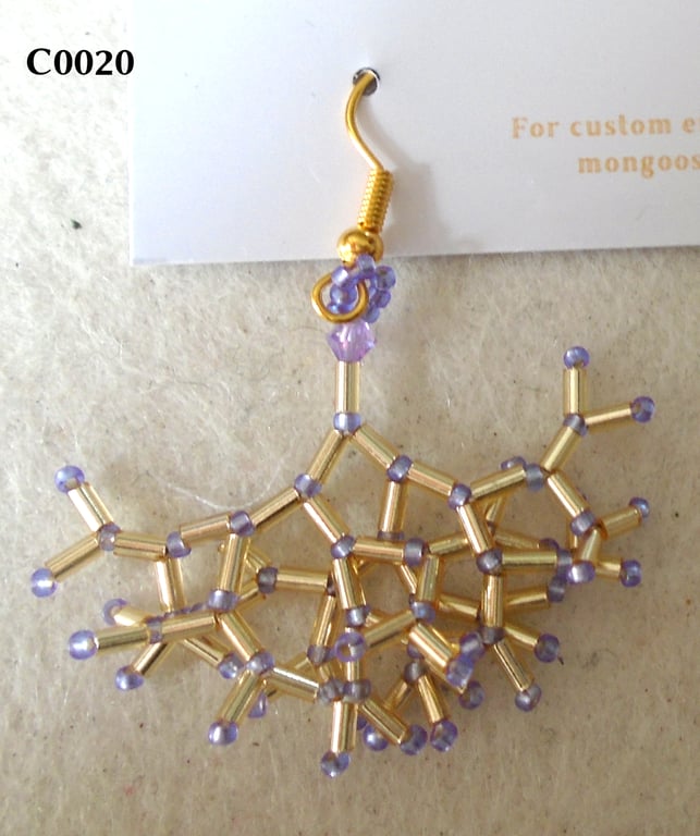 Fractal-style earrings (customisable)