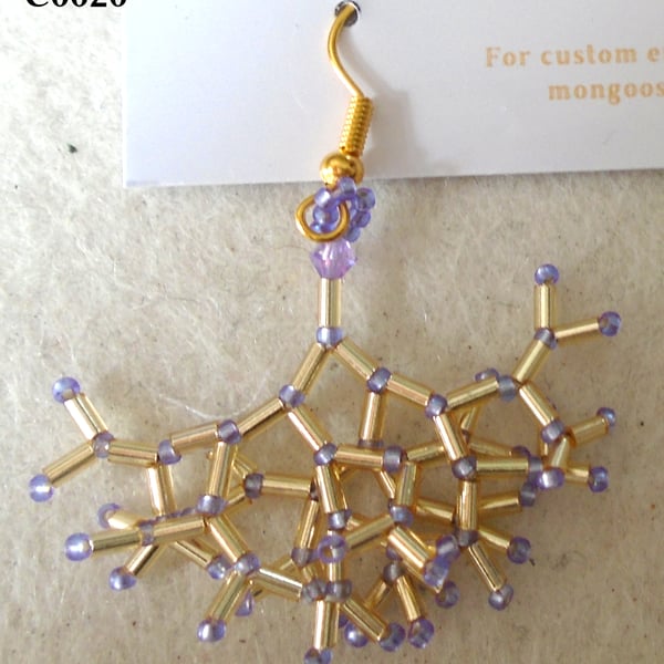 Fractal-style earrings (customisable)