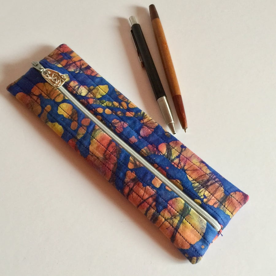 Pencil Case - Batik Print