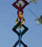 Rainbow Coloured Fused Glass Chain - 6181 - Image 7