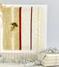 Wedding Anniversary Card - ruby, golden abstract textile, 40, 50, 40th, 50th - Image 1