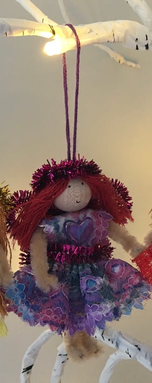 Tiny Fairy Christmas Tree Decorations