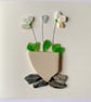 Cornwall sea glass plant pot design greeting card  - Image 1