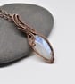Moonstone and Copper Gothic Style Pendant - Image 3
