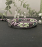 Bracelet ,Pretty lilac beaded leather wrap adjustable boho bracelet  - Image 5