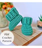 Ridged Cuff Crochet Baby Booties Pattern - US Terms - Image 6