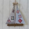 Driftwood Sailing Boat Mobile Hanging 