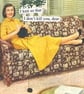 I Knit For Your Safety Irritating Husband Funny Vintage Fridge Magnet - Image 1