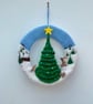 PDF Tutorial for my Christmas needle felted wreath. - Image 1