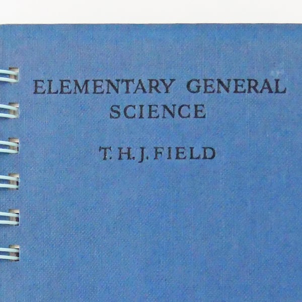 Elementary General Science journal - upcycled f... - Folksy