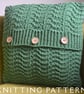 Cushion Cover Knitting Pattern Making Waves Printed Copy