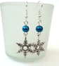 Christmas earrings, with snowflake charm - Image 5