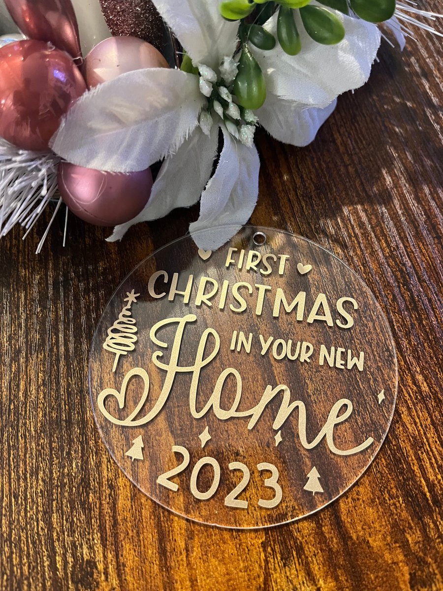 Acrylic First Christmas In Your New Home Christmas Tree Ornament