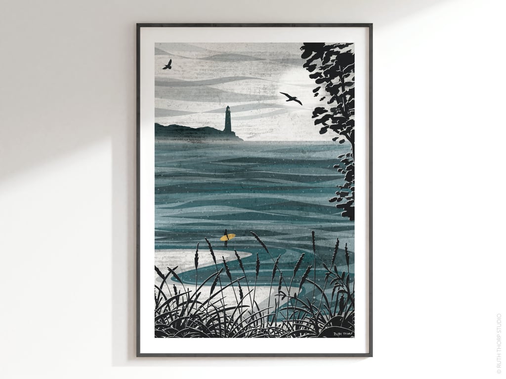 Ocean Calling Illustrated Art Print 