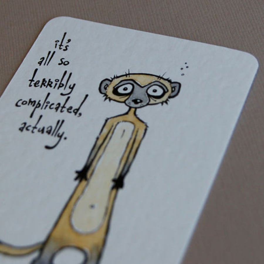 dispondent meerkat (art card/aceo)