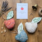 Handmade Fabric Apple Teacher Gift – Threads of Kindness Collection